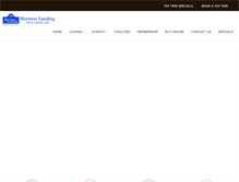 Tablet Screenshot of marinerslandinggolf.com